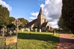 View Of Burwash Church Stock Photo