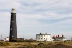 Nuclear Power Station On The Beach At Dungeness Stock Photo