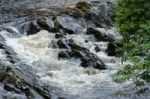 Rocks At Feshiebridge In Scotland Stock Photo