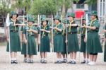 Student 11-12 Years Old, Scout Assembly, Teepangkorn Scout Camp In Samut Sakhon Thailand Stock Photo