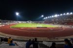 The Soccer Fans In The 700th Anniversary Stadium Stock Photo