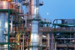 Petrochemical Factory Stock Photo