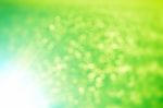 Abstract Green Bokeh Background Stock Photo