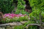 View Of The Garden At Hever Castle Stock Photo