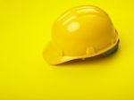 Yellow Hard Hat Stock Photo