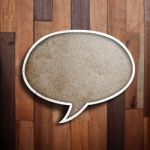 Paper Speech Bubble Stock Photo