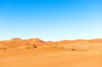 Sand Dune In The Namibian Desert Near Sossusvlei Stock Photo