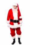 Full Length Portrait Of Saint Nicholas Stock Photo