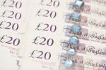 20 Pound Notes Stock Photo