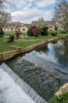 Scenic View Of Lower Slaughter Village In The Cotswolds Stock Photo