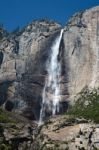 Yosemite Waterfall On A Summer's Day Stock Photo