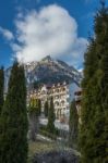 Caraiman Monastery In Busteni Mountains In Romania Stock Photo