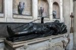 Tomb In Guardian Angels Chapel In Winchester Cathedral Stock Photo