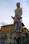 Neptune Fountain, Florence Stock Photo