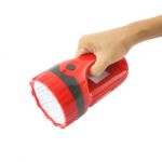 Hand Hold Pocket Flashlight On White Background Stock Photo