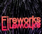 Firework Word Stock Photo