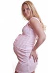 Caucasian Pregnant Lady Stock Photo