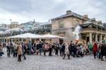 People Walking Around Covent Garden Stock Photo