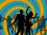 Disco Dancing Indicates Dancer Music And Discotheque Stock Photo