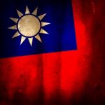 Old Grunge Flag Of Taiwan Stock Photo