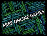 Free Online Games Indicates With Our Compliments And Web Stock Photo