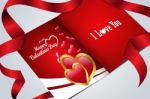 Red Love Heart, Valentines Day Concept Stock Photo