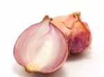 Onion Isolate On White Background Stock Photo