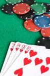 Online Gambling Still Life Stock Photo