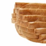 Sliced Bread Stack Isolated Stock Photo