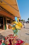 Venice Italy Burano Souvenir Shop Stock Photo