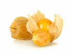 Physalis Fruit Isolated On The White Background Stock Photo