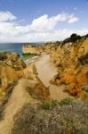 Wonderfull Portuguese Beach Stock Photo