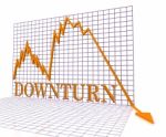 Downturn Graph Represents Market Chart And Loss 3d Rendering Stock Photo