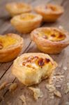 Portuguese Egg Tart Stock Photo