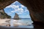 Cathedral Cove Coromandel Peninsula Stock Photo