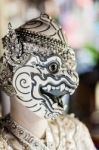 Khon Mask Stock Photo