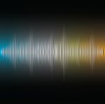 Cut Paper Sound Wave Stock Photo