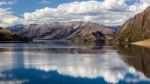 Scenic View Of Lake Hawea Stock Photo