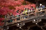 Engyoji Temple At Mt. Shosha, Japan 24 Nov 2014: Group Of Touris Stock Photo