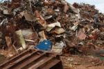 Scrap Metal Recycling Junk Yard Stock Photo