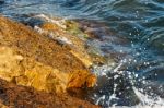 Breakwater Rocks Stock Photo