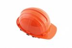 Safety Hat On White Background Stock Photo