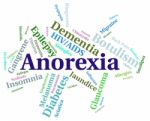 Anorexia Illness Represents Sickly Looking And Afflictions Stock Photo