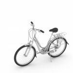 3d Bicycle Isolated On White Background Stock Photo