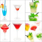 Cocktails Collage Stock Photo