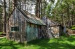 Derelict Shack Near Loch An Eilein Stock Photo