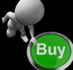 Buy Button For Commerce And Retail Purchasing Stock Photo