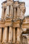 Ruins Of Church Called Iglesia Del Carmen In Antigua, Guatemala Stock Photo