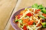 Papaya Salad  Stock Photo