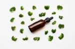 Essential Oil Of Parsley Stock Photo